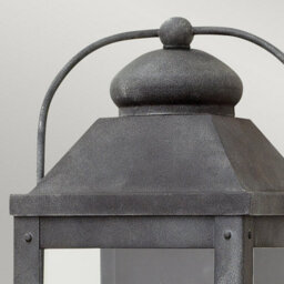 Luminosa Lighting Elstead Hinkley Anchorage Outdoor 2 Light Wall Lantern Aged Zinc Ip44 - thumbnail 2