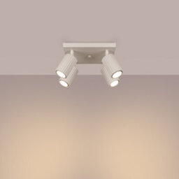 Luminosa Lighting Luminosa Karbon Minimalist Ceiling Spotlight Cluster 4 Light Beige - thumbnail 3