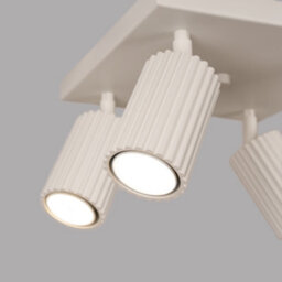 Luminosa Lighting Luminosa Karbon Minimalist Ceiling Spotlight Cluster 4 Light Beige - thumbnail 5