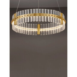 Luminosa Lighting Luminosa Kezo 60Cm Pendant Ceiling Light Platinum Gold Triac Dimmable Led 45W 2700Lm 3500K - thumbnail 9