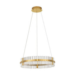 Luminosa Lighting Luminosa Kezo 60Cm Pendant Ceiling Light Platinum Gold Triac Dimmable Led 45W 2700Lm 3500K - thumbnail 1