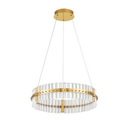 Luminosa Lighting Luminosa Kezo 60Cm Pendant Ceiling Light Platinum Gold Triac Dimmable Led 45W 2700Lm 3500K - thumbnail 3