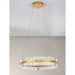 Luminosa Lighting Luminosa Kezo 60Cm Pendant Ceiling Light Platinum Gold Triac Dimmable Led 45W 2700Lm 3500K - thumbnail 4