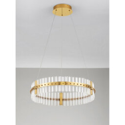 Luminosa Lighting Luminosa Kezo 60Cm Pendant Ceiling Light Platinum Gold Triac Dimmable Led 45W 2700Lm 3500K - thumbnail 5