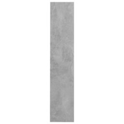 Berkfield Wall Shoe Cabinets 2 Pcs  Concrete Grey 60X18X90 Cm Engineered Wood - thumbnail 7