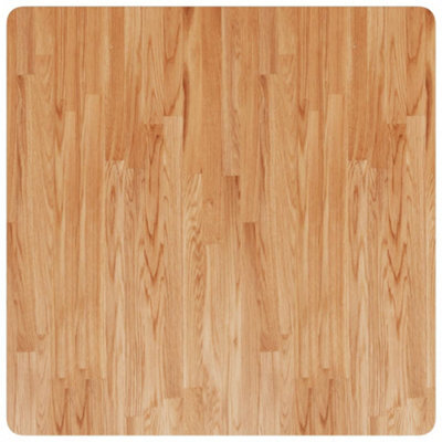 Berkfield Durable Square Table Top Light Brown 80X80X1.5Cm Treated Solid Wood Oak - image 1