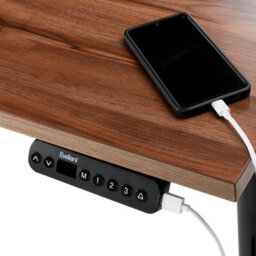 Beliani Electric Adjustable Standing Desk Destinas Brown/ Black 120 Cm 72 Cm - thumbnail 7