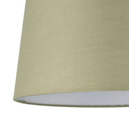 First Choice Lighting Bobbin - Ivory Lamp With Sage Green Cotton Shade - thumbnail 3