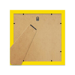 "6X6"" Yellow Picture Frame - 6X6"" Square Frame With 3X3"" Mount For 6X6""/3X3"" Pictures Luxurious Style Thin Edge, 1 Pack" - thumbnail 3