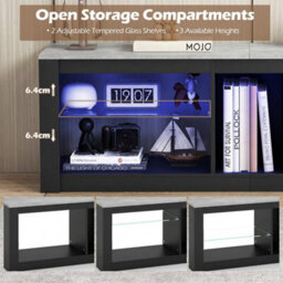 Modern Entertainment Center Led Gaming Tv Console Table - thumbnail 3