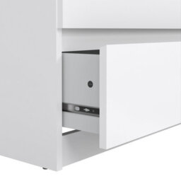 Furniture To Go Naia Wide Chest Of 6 Drawers (3+3) In White High Gloss (W) 153.8 X  (H) 70.1 X (D) 50Cm - thumbnail 7