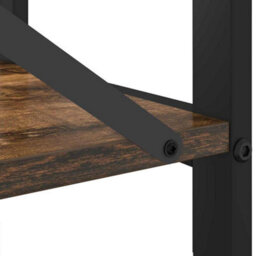 Berkfield Modern Bookcase Smoked Oak 80 X 30 X 83 Cm Engineered Wood - thumbnail 9
