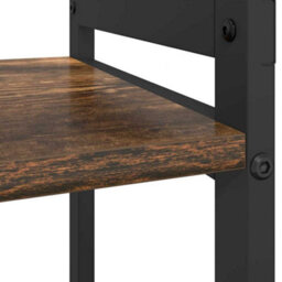 Berkfield Modern Bookcase Smoked Oak 80 X 30 X 83 Cm Engineered Wood - thumbnail 8