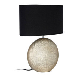 Orsina Table Lamp, Frosted Glass Base With Textured Wave Pattern, Soft White Shade For Gentle Ambient Lighting, - thumbnail 2