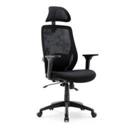 Hnnhome Black Recline Ergonomic Mesh Office Chair With Lumbar Support And Headrest - thumbnail 1