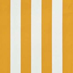 Walplus Retractable Awning Garden Sun Shade Canopy Gazebo For Back Door, Porch, Patio 200X150 Cm Yellow And White - thumbnail 7