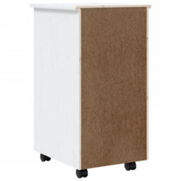 Vidaxl Rolling Cabinet With Drawers Moss White Solid Wood Pine Rolling Cabinets - thumbnail 6