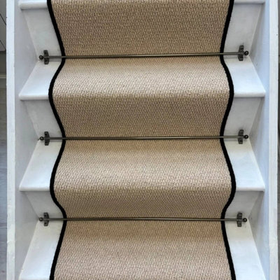 RainbowHome Kalahari Caramel Stair Runner Loop Pile With 100% Wool Edge 50 600 - image 1