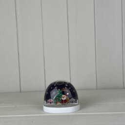 Multicolour Snow Globe With Merry Christmas Santa With Tree