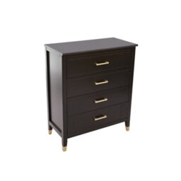 Palazzi 4 Drawer Chest Of Drawers Black - thumbnail 4
