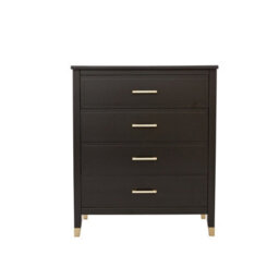 Palazzi 4 Drawer Chest Of Drawers Black - thumbnail 3