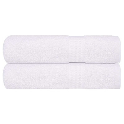 Berkfield Hand Towels 2 Pcs White 50X100 Cm 360 Gsm 100% Cotton - image 1