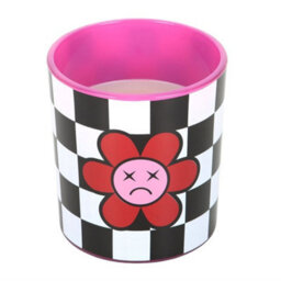 Something Different Coconut Rose Sad Flower Scented Candle White/pink/black (One Size)