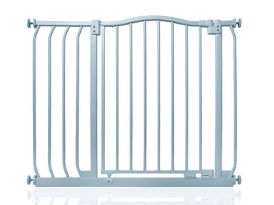 Safetots Curved Top Safety Gate, 89Cm - 98Cm, Matt Grey, Pressure Fit Stair Gate - image 1