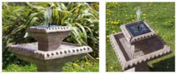 Primrose Pizzaro Solar Bird Bath Water Feature With Lights 80Cm - thumbnail 8