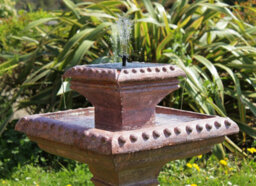 Primrose Pizzaro Solar Bird Bath Water Feature With Lights 80Cm - thumbnail 3