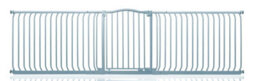 Safetots Curved Top Safety Gate, 271Cm - 280Cm, Matt Grey, Pressure Fit Stair Gate - thumbnail 1