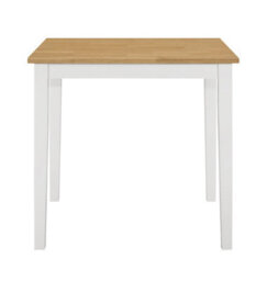 Hallowood Furniture Ledbury Small Dining Table In White Painted And Light Oak Finish - thumbnail 8