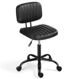 360 Swivel Adjustable Round Stool Salon Office Workshop Chair - thumbnail 1