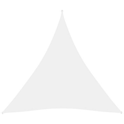 Berkfield Sunshade Sail Oxford Fabric Triangular 4.5X4.5X4.5 M White - image 1