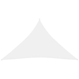 Berkfield Sunshade Sail Oxford Fabric Triangular 4.5X4.5X4.5 M White - thumbnail 2