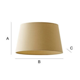Valuelights Aspen Small Natural Tapered Ceiling Lamp Shade (D)25Cm - thumbnail 8