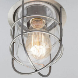 Litecraft Cari Stainless Steel Lantern Outdoor Porch Light - thumbnail 5