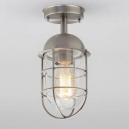Litecraft Cari Stainless Steel Lantern Outdoor Porch Light - thumbnail 2