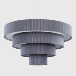 Valuelights Nevada Modern 4 Tier Dark Grey Fabric Ceiling Light Shade (D)40.5Cm - thumbnail 4
