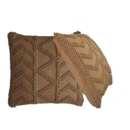 Artisan Furniture Solid Wood Alda Cushion Set Of 2 - Coffee - thumbnail 6