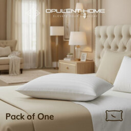 Opulent Home Hotel Quality Ultra Soft Striped Pillow - Anti-Allergy, Soft-Medium Support - Pack Of 1 - thumbnail 2