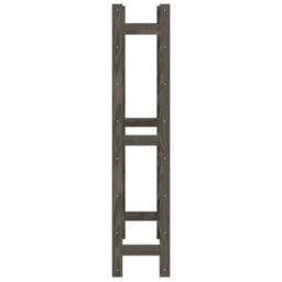Berkfield Wine Rack For 56 Bottles Grey Solid Wood Pine - thumbnail 4