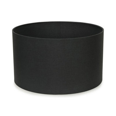 Valuelights Reni Charcoal Fabric Drum Ceiling Lamp Shade (D)35Cm - image 1