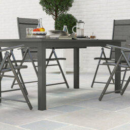 Outsunny Extending Garden Table With Slatted Top, 160/220 X 90 X 73 Cm, Grey - thumbnail 8