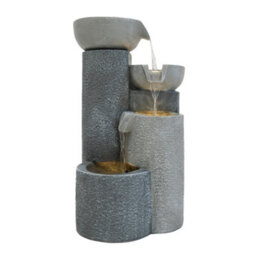 MonsterShop Outdoor Water Feature Garden Fountain Led Lights Tranquil Tiers - thumbnail 2
