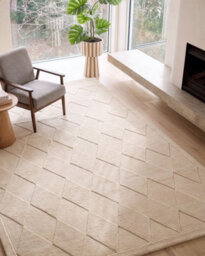 Beliani Rug Lunara Light Beige 200 X 300 Cm Wool - thumbnail 2