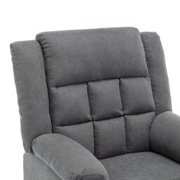 Modern Upholstered Recliner Chair With Adjustable Backrest And Cup Holders - thumbnail 6