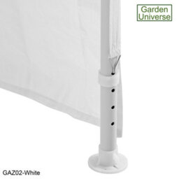 Garden Universe Gazebo 3M X 3M In White With Walls And A Steel Frame, Marquee Canopy Party Tent Gaz02-White - thumbnail 9