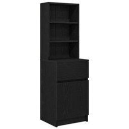 Berkfield Bedside Cabinet Black 39X35X125 Cm Engineered Wood - thumbnail 2