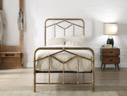 Flintshire Furniture Axton Single 3Ft Antique Bronze Metal Bed Frame - thumbnail 2